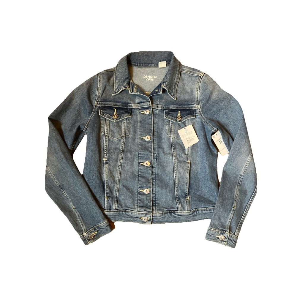 New Denizen from Levis Womens Medium Wash Denim Jacket Blue M 746180011 NWT